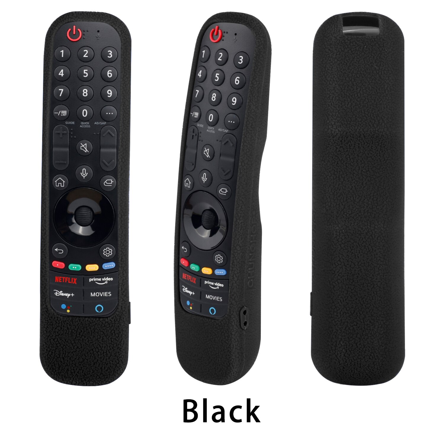 Silicone Protective Remote Control Covers For LG Smart TV AN-MR21 AN-MR21GC For LG OLED TV Magic Remote AN MR21GA Remote Case: black