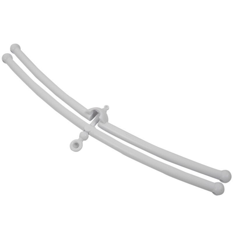 Bianco Culla mobile letto Campana giocattolo titolare Staffa Del Braccio + vento-su musica scatola