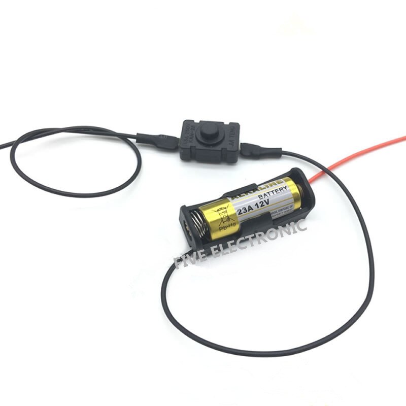 12 v 24v 23a holder til batterikasse med selvlåsende kontakt, ledningsførbar bærbar strømboks til ledstrimmel