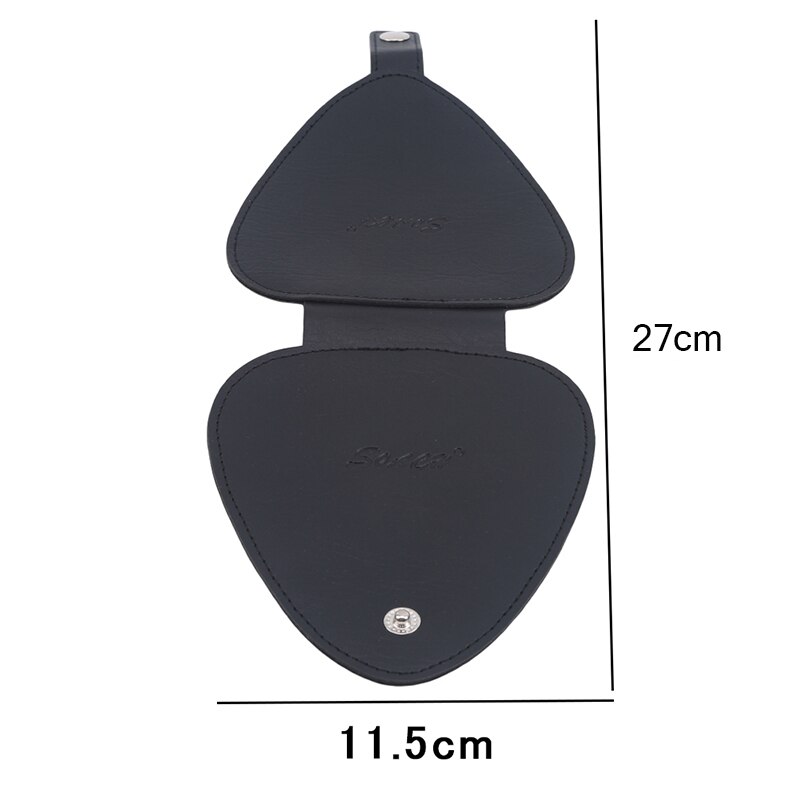 1Pc Plectrums Case Pu Leer Gitaar Peddels Opbergtas Met Sleutelhanger Peddels Pakket Case Gitaar Accessoires