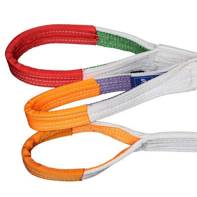 Lifting Belt 2T Flat Lifting Webbing Sling Industrial High Strength Cargo Hoisting Belt Webbing Tape Belt Sling Fabric Strap