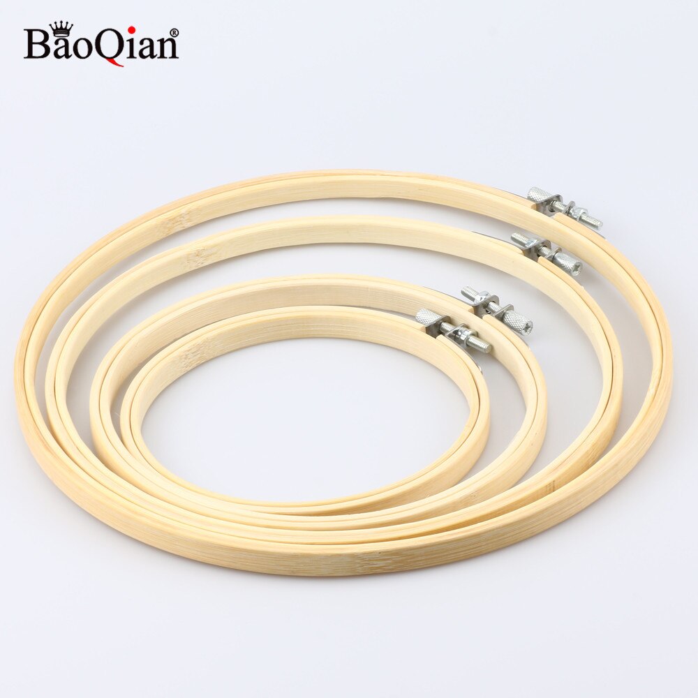 10-34cm Cross-Stitch Embroidery Bamboo Frame Hoop Circle Embroidery Shed Round Loop DIY Needwork Household Sewing Tools