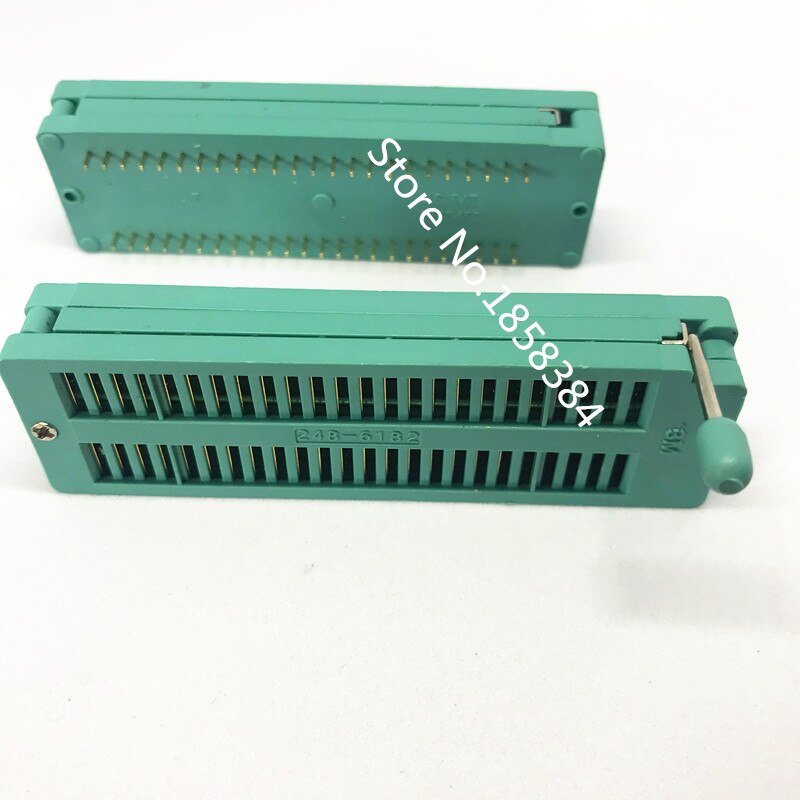 2Pcs/Lot 3M Gold DIP 48 Pin 48Pin Universal ZIF IC Socket 12268