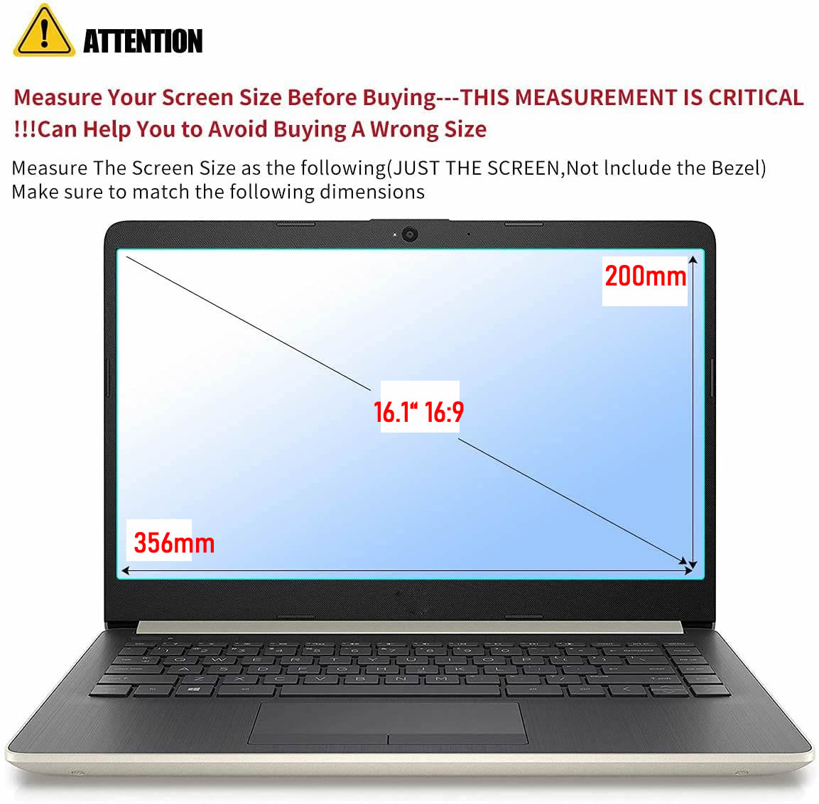 Anti Glare Blue Ray 16.1 Inch Screen Guard Protect... – Vicedeal