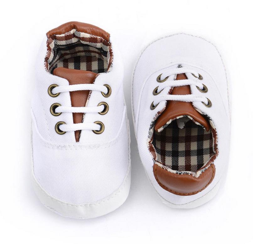 Emmababy nyfödd bebis pojkar flickor spjälsäng canvas skor småbarn barn promenad sneakers 0 ~ 18m: A / 7-12 månader