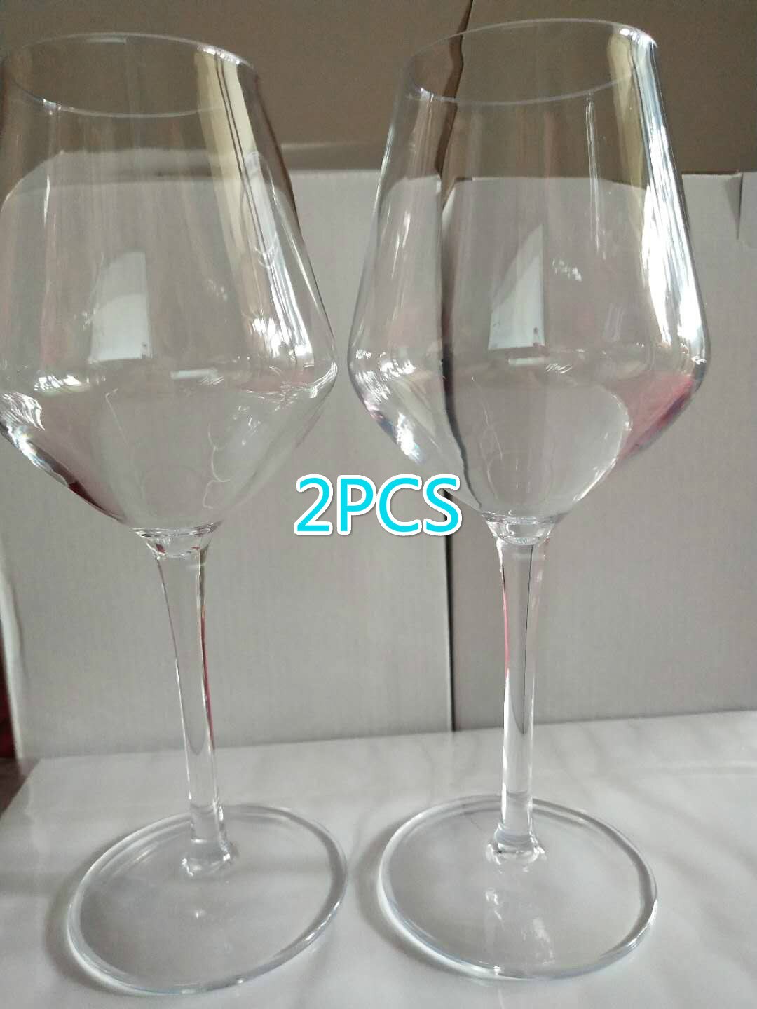 Plastique américain Transparent incassable Silicone plastique vin verre tasses barre maison gobelet: 2 pcs