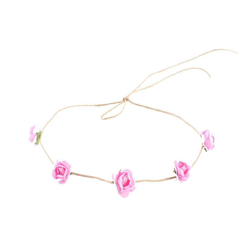 Newborn Flower Headband Mini Rose Flowers Headbands Summer Style Kids Headwear Hair Band accessories for Photography props