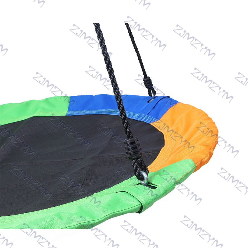 JY11900D Oxford Doek Vlinder Patroon Ronde Netto Baby Swing Hoogte Verstelbare Kinderen Leisure Swing Outdoor Pe Touw Swing