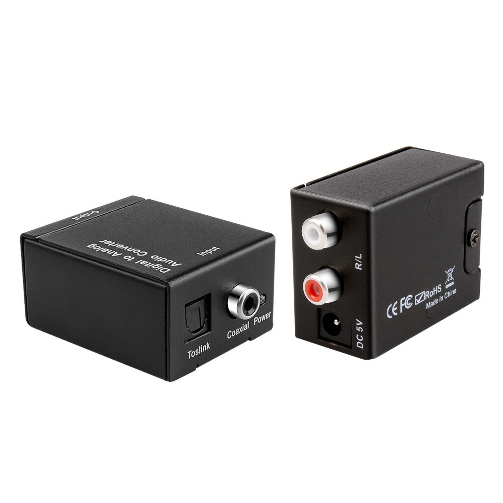 AIYIMA Digital To Analog Audio Converter Portable DAC Amplifier Decoder Converter Optical Fiber Coaxial To Analog SPDIF Adapter