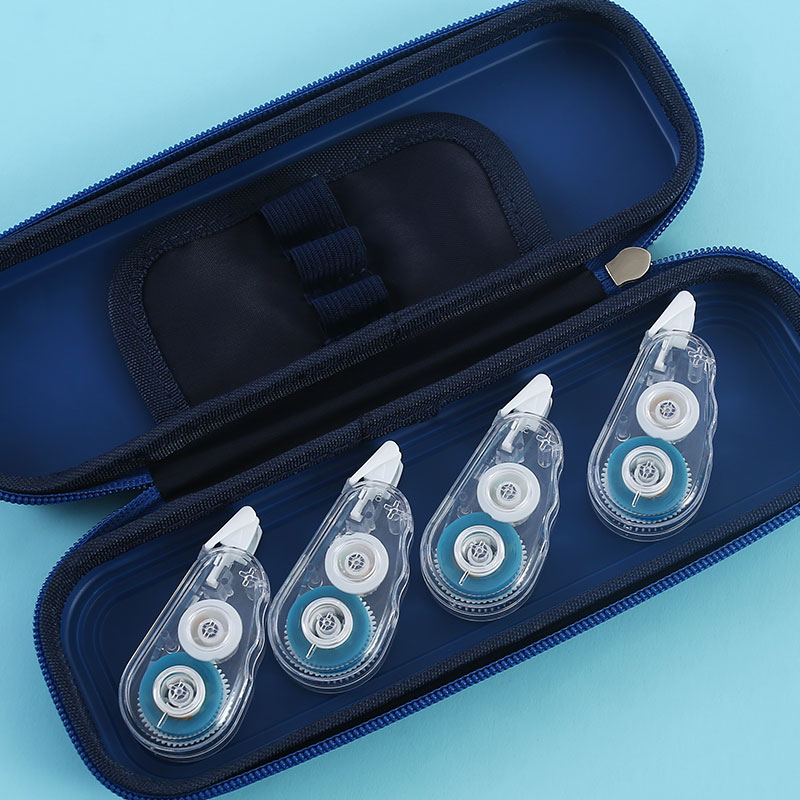 (4 stks/1 set) Dubbelzijdige Stippen Lijm Tape, Zuurvrij & Archiefveilig, Permanente Tape Roller Tape Runner, Plakband Dis