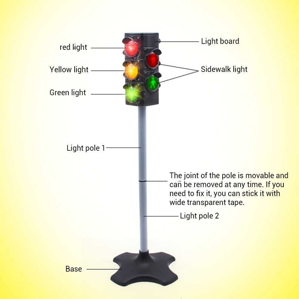 Simulatie Verkeersborden Light Veiligheid Crossing Road Speelgoed Vroege Jeugd Educatief Speelgoed Kinderen Leren Speelgoed #40