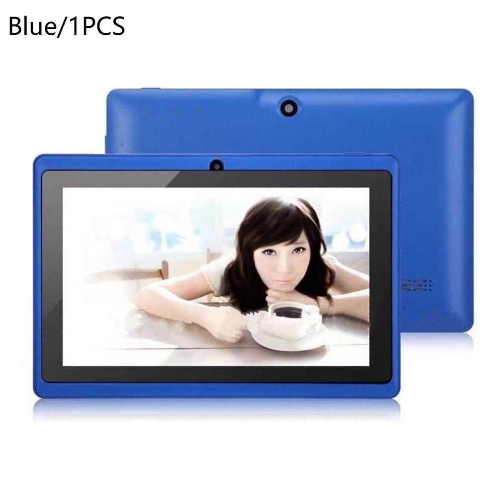 7 Inches High Definition Screen Tablet Pc A33 Wireless 512mb+4g Fidelity Sound Effect Wifi Version Tablet Computer: BLUE / EU Plug