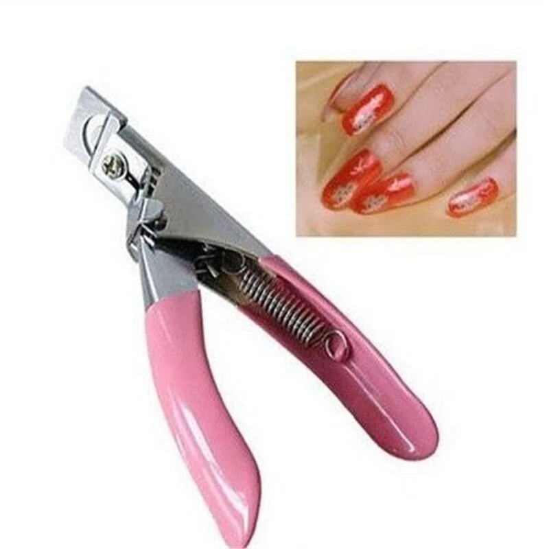 Cortaúñas postizas para uñas, cortaúñas de uñas postizas, cortador de bordes, pinzas de cutículas, Gel UV acrílico, herramientas de manicura