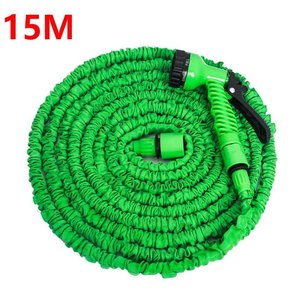 15-30M Expandable Garden Magic Hose Telescopic Water Pipe Irrigation Watering Spray Car Wash Pressure Guns Cleaning Tools: 15M