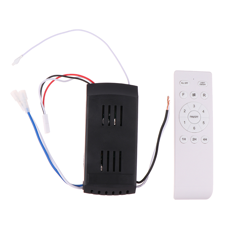 Universal Ceiling Fan Remote Control Kit Replacement 6-Speed Remote Receiver Controller For Home Ceiling Fan Light