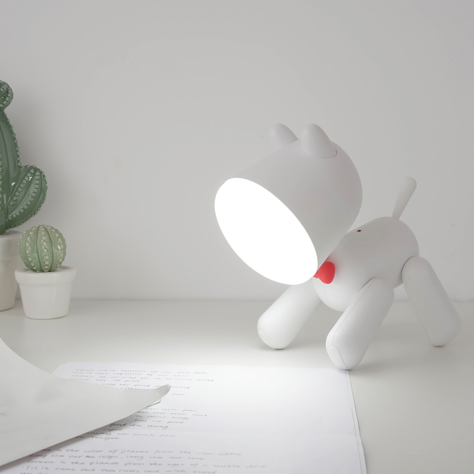 Pup Led Night Lamp For Children 1200mAh Rechargable ELK Night Lights Adjust Brightness Table Lamp For Home In Bedroom