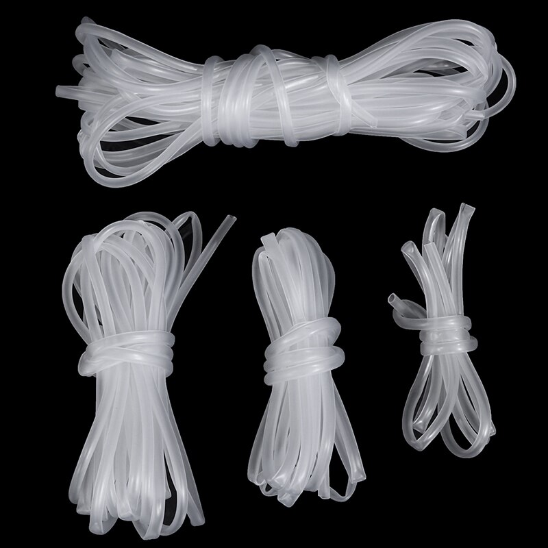 Aquarium Fish Tank Pond Pump Tube 4*6mm White Black Color Aquarium 1m/3m/5m/10m Oxygen Pump Hose Air Bubble Stone