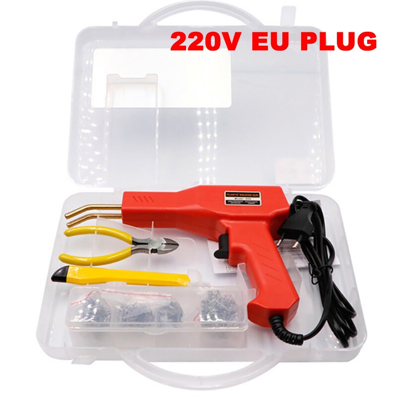 Lassen Machine Serie Multifunctionele Plastics Lasser Auto Gereedschap Nietmachines Machine Nietje Repareren Machine Lassen Tool: red EU Plug