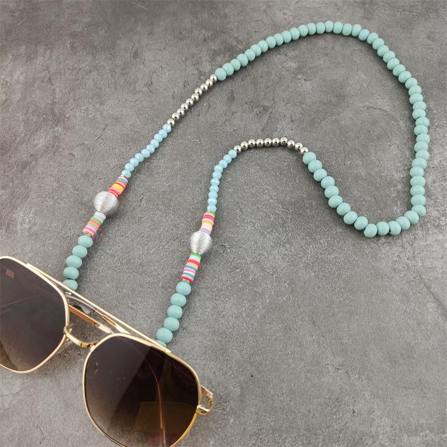 Handmade Wooden Beads Eyewears Chains Black Beaded Sunglass Eyeglass Lanyards Cord Holder Glasses Ropes For mask