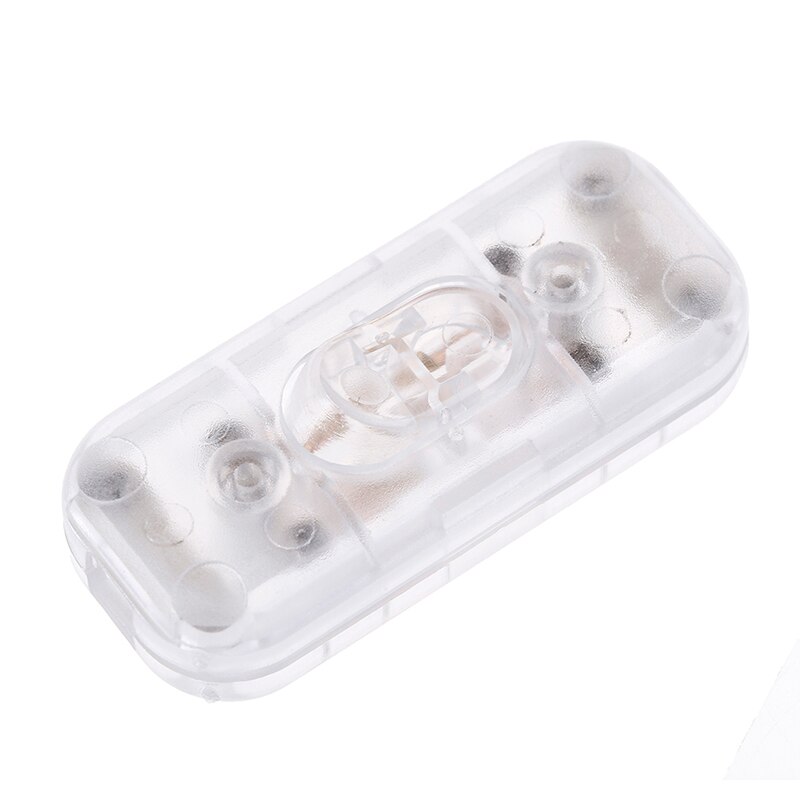 1Pcs Bedside Lamp Switch AC 0V-250V 6A Inline ON/OFF Table Desk Lamp Cord Cable Switch 302-2: clear