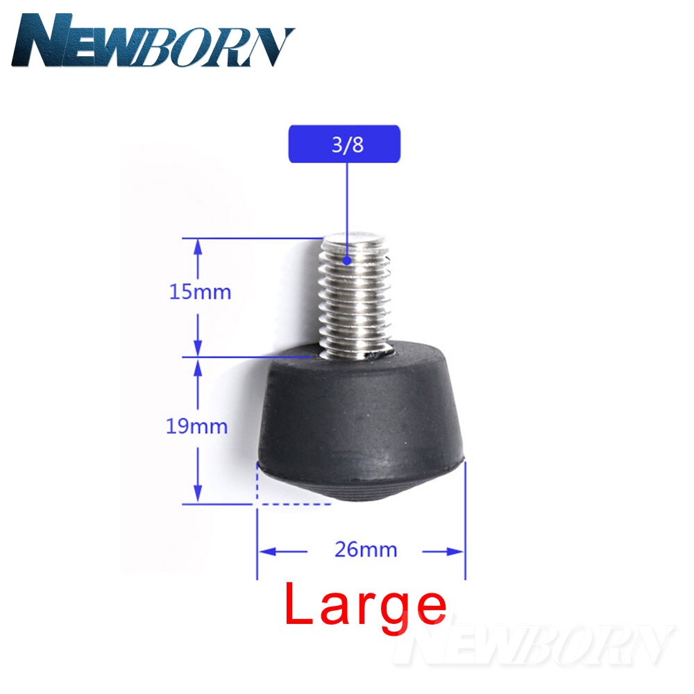 3/8 anti Vibrazione antiscivolo in Gomma Treppiede Rilievi Del Piede Pesante Soppressione Rilievi del piede in gomma pastiglie treppiede Monopiede Monopiede: grande