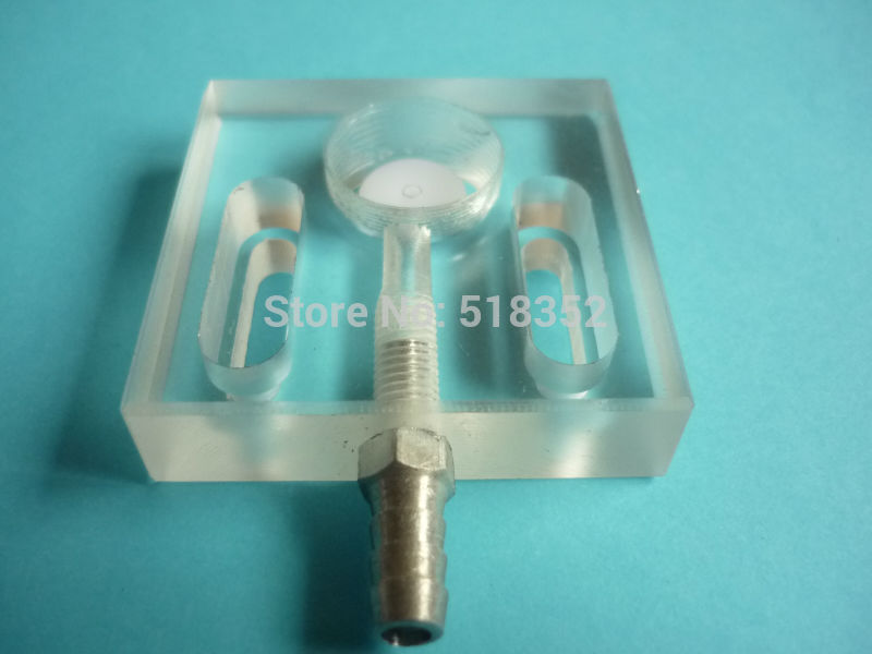 50 x50 x12mm Acrylic Water Jet Panel/ General Type Water Spray Cooling Plate, EDM Wire Cut Medium Speed Machine