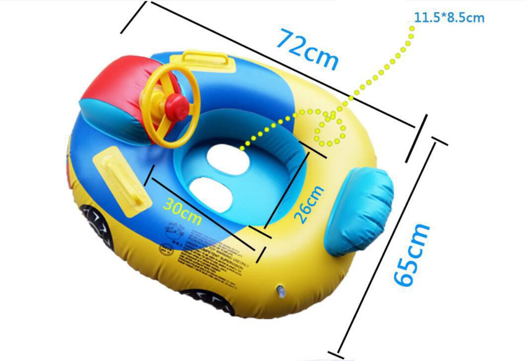 Baby Swimming Float Ring Inflatable Floating Float Lying Swimming Children Circle Inflatable Double Raft Swim Ring Kids Pool Toy: T2