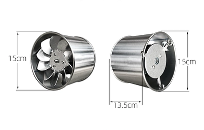 Stainless Steel Silent Fan Exhaust Fan Pipeline Exhaust Fan Ventilator High-Speed Kitchen Strong Smoke Exhaust Fan Kitchen: plum