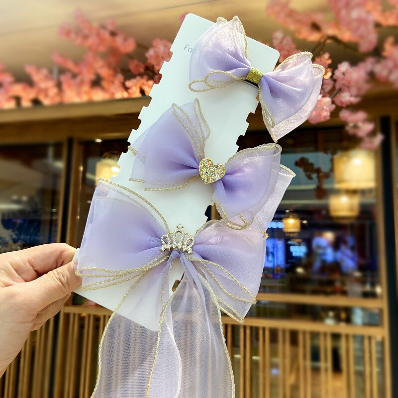 Cinta para el pelo para niña y niño, tocado con lazo, horquilla, cinta trenzada para el pelo, diadema, accesorios para el cabello para niña: 3