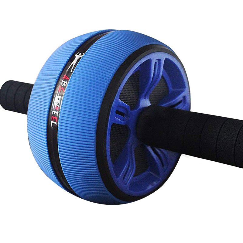 Stille Spier Oefening Abdominale Wiel Roller Thuis Fitnessapparatuur Dubbele Wiel Abdominale Power Ab Gym Roller Training: Blauw
