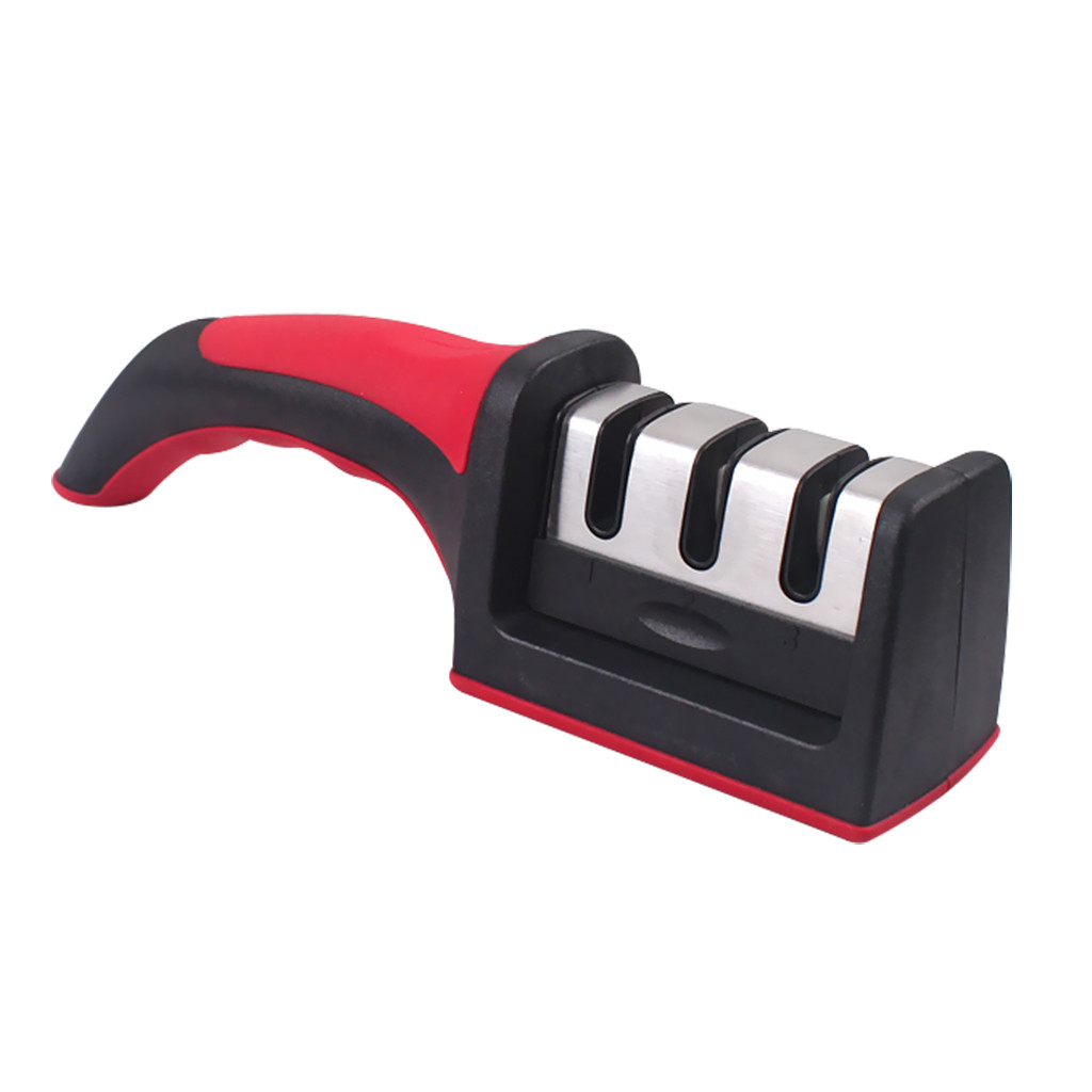 Sharpener Kitchen for Straight and Serrated Knives 3 Stage with Diomand Abrasive Knifes Sharpener Household Sharpener Stone