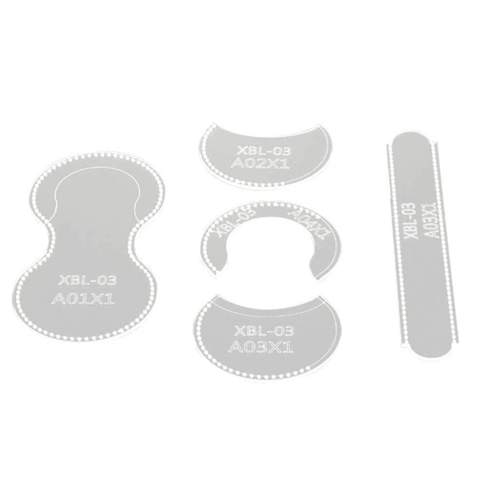 Acrylic Stencil Template DIY Leather Bags Handmade Craft Key Coin Purse Earphone Bag Mini Coin Bag DIY Sewing Pattern Stencils