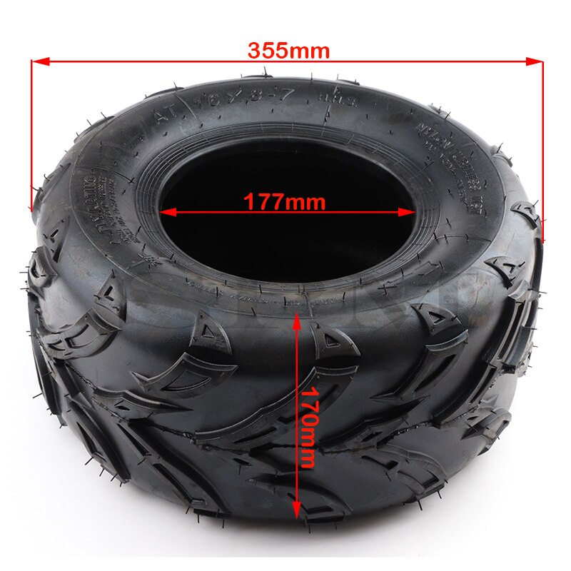 16X8-7 (200/55-7) Kart Auto Parts 7 inch ATV Tires 16X8.00-7 16 * 8-7 Highway Tire Off-road tire Wear-resistant Wheel Tires