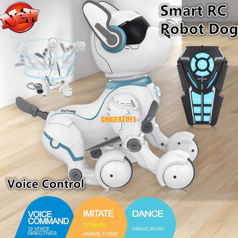 Voice Control Dog Talking Smart RC Robot Dog Early Education Toys Imitating Various Animal Sounds LED Lights Music robot Pet