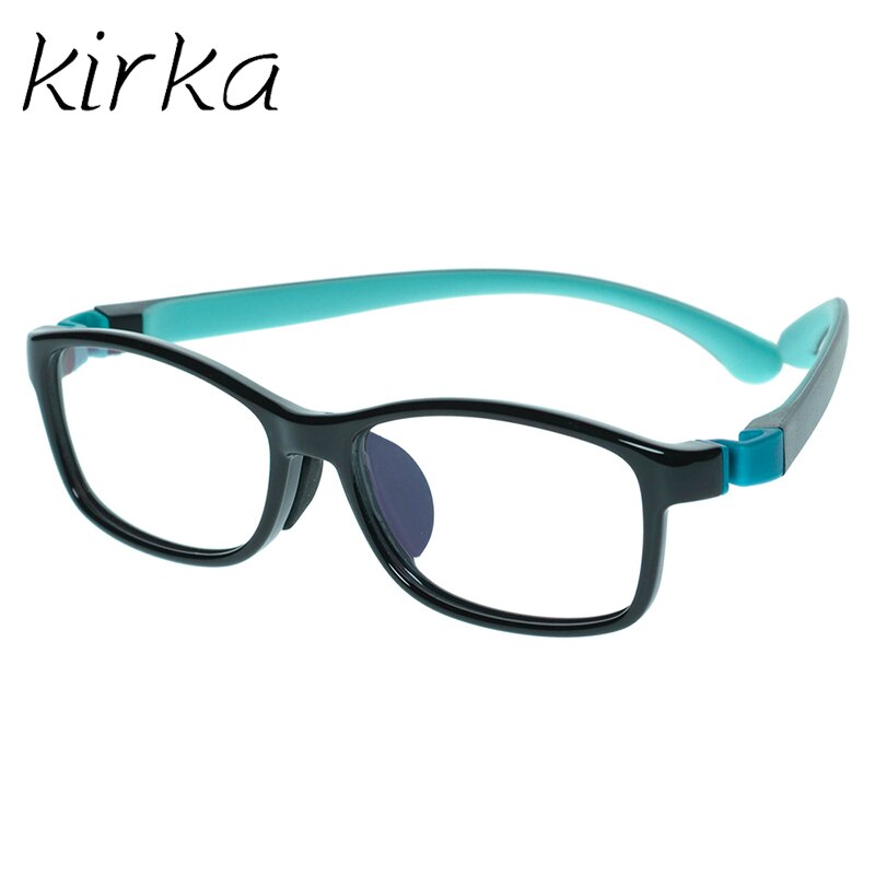 Kirka Eyeglass Frames Children Glasses TR90 Flexible Myopia Optical Frame Kids Silicon Sports Eyewear Kids Glasses Strap: 9003C5