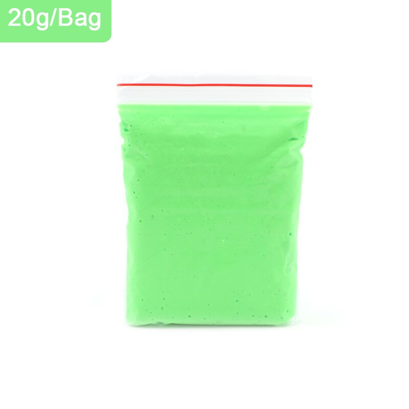 Bambini Giocattoli Melma Soffice Schiuma Argilla 15 Colori Pendenti E Ciondoli Slime Sfera Kit Molle Del Polimero di Argilla FAI DA TE Antistress Giocattoli per I Bambini: Green Slime