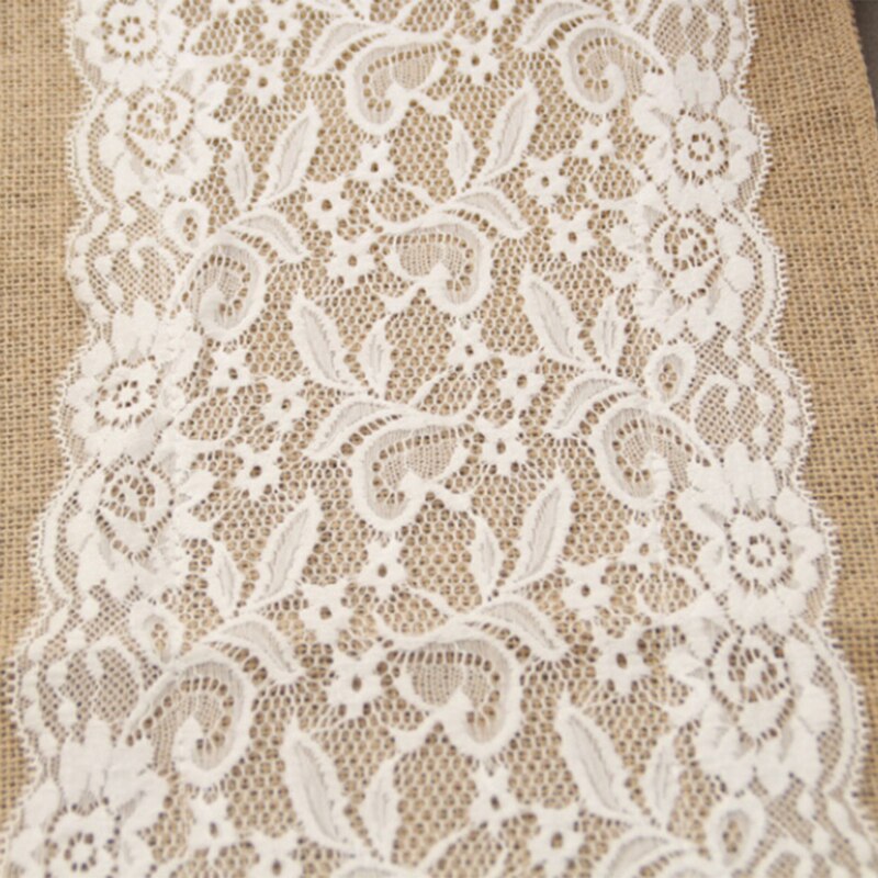 Natuurlijke Jute Jute Linnen Tafelloper Kerst Bruiloft Champagne Tafellopers Eetkamer Restaurant Tafel Gadget