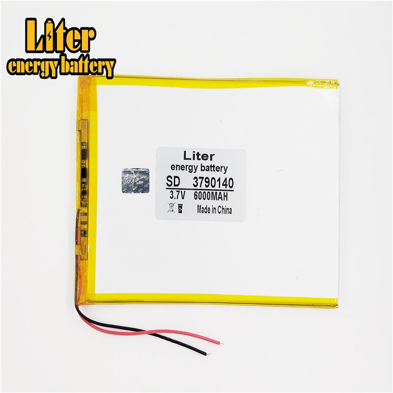 Grote Capaciteit 3.7V Tablet Batterij 6000Mah Elk Tablet Universele Oplaadbare Lithium Batterijen 3790140