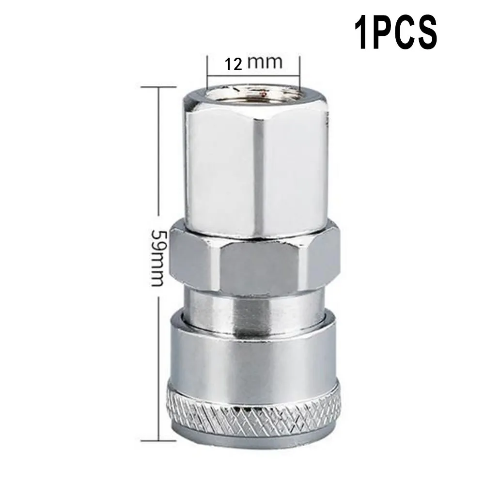 Pneumatic Fittings Air Compressor Hose Quick Coupler Plug Socket Connector Iron Galvanized Pneumatic Part Industrial Accessories: Yellow