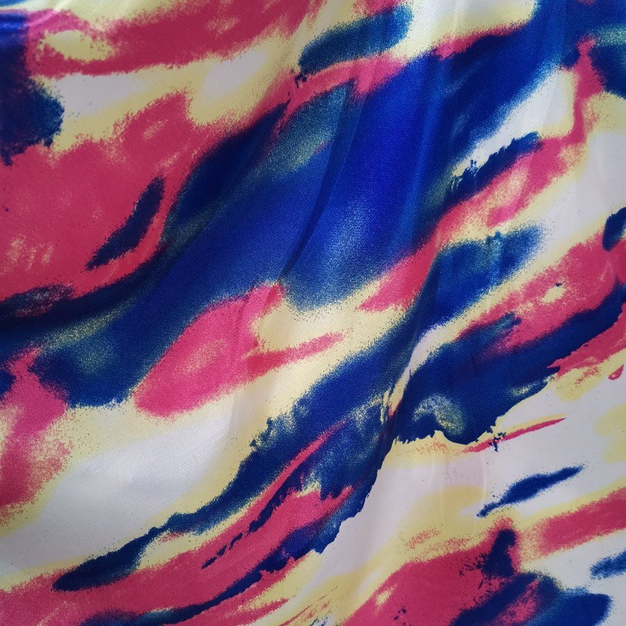 Blødt håndværk satin foring stof blank ombre tissue tilda diy tørklæde bånd dekorationsstof: 1