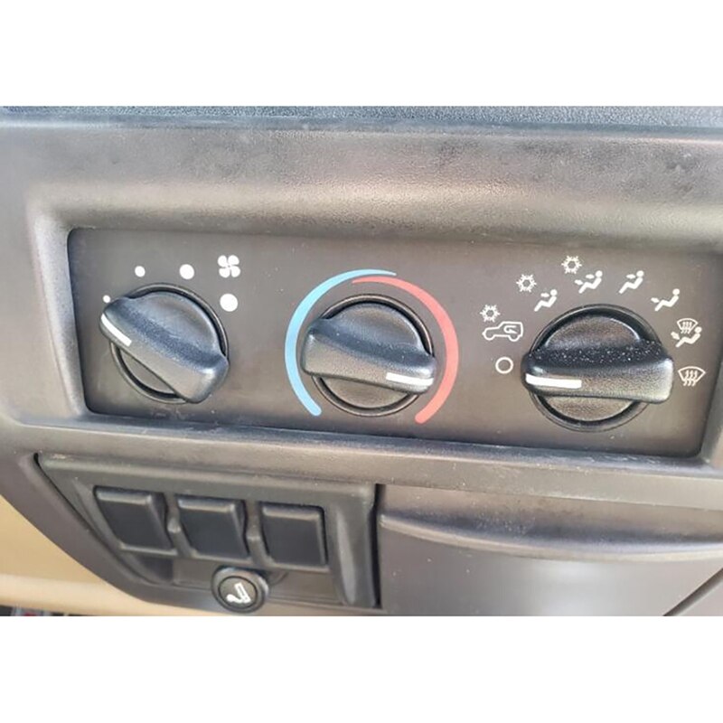 3PCS for Jeep Wrangler 99-06 Dodge Ram 99-03 AC Heater Air Conditioner Climate Control Switch Knobs Buttons 5011218AC