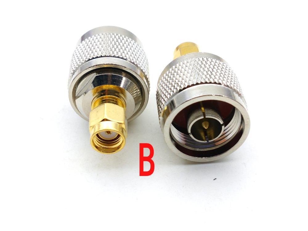 20PCS copper N male plug to SMA CONNECTOR N TO RP-SMA Plug Coaxial Adapter connector: B