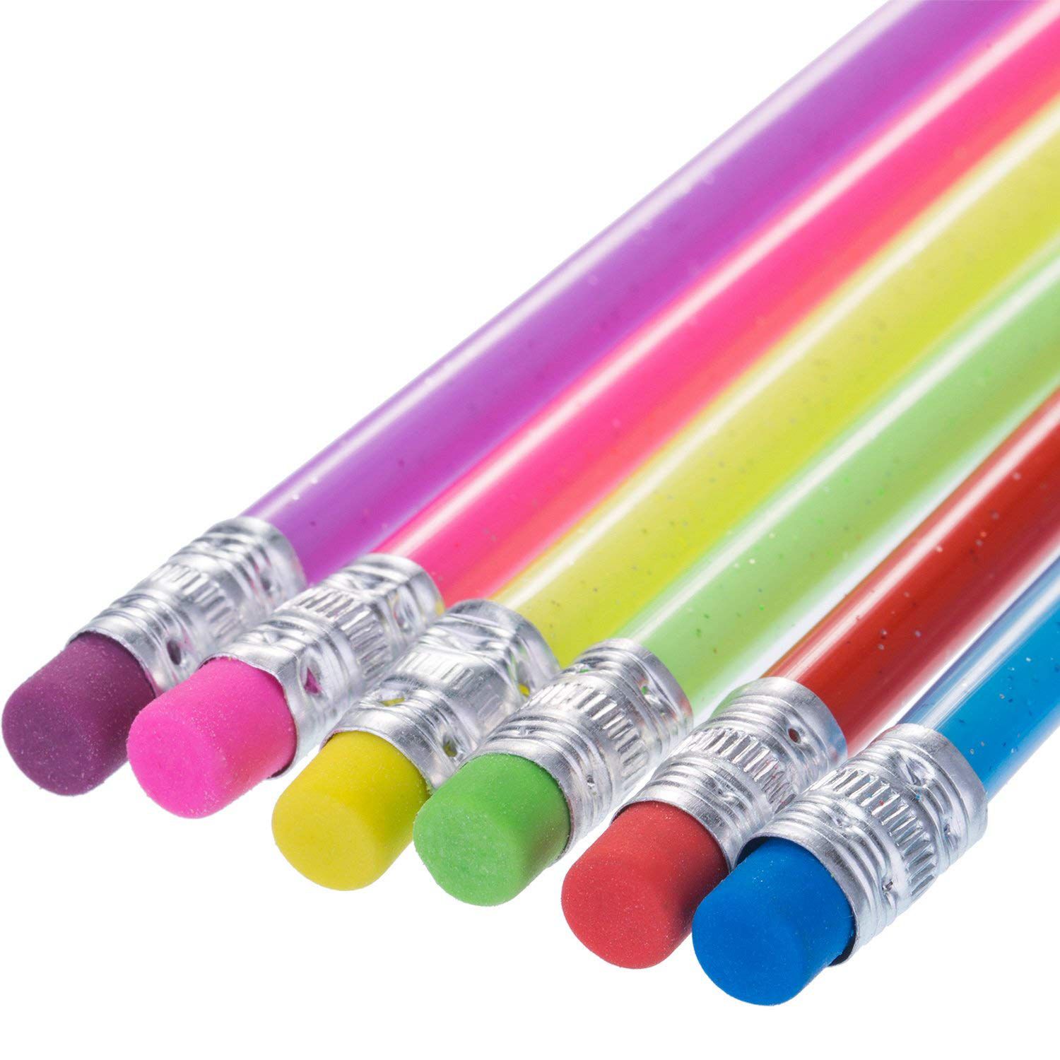 60 piezas lápiz Flexible Bendy Soft lápices con goma, Colorful-SCLL