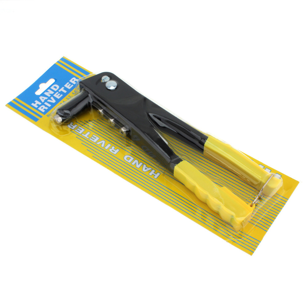 Practical Riveter Gun Double Handle Manual Light Weight Riveter Gun Kit Blind Rivet Hand Gutter Repair Heavy Duty Tool