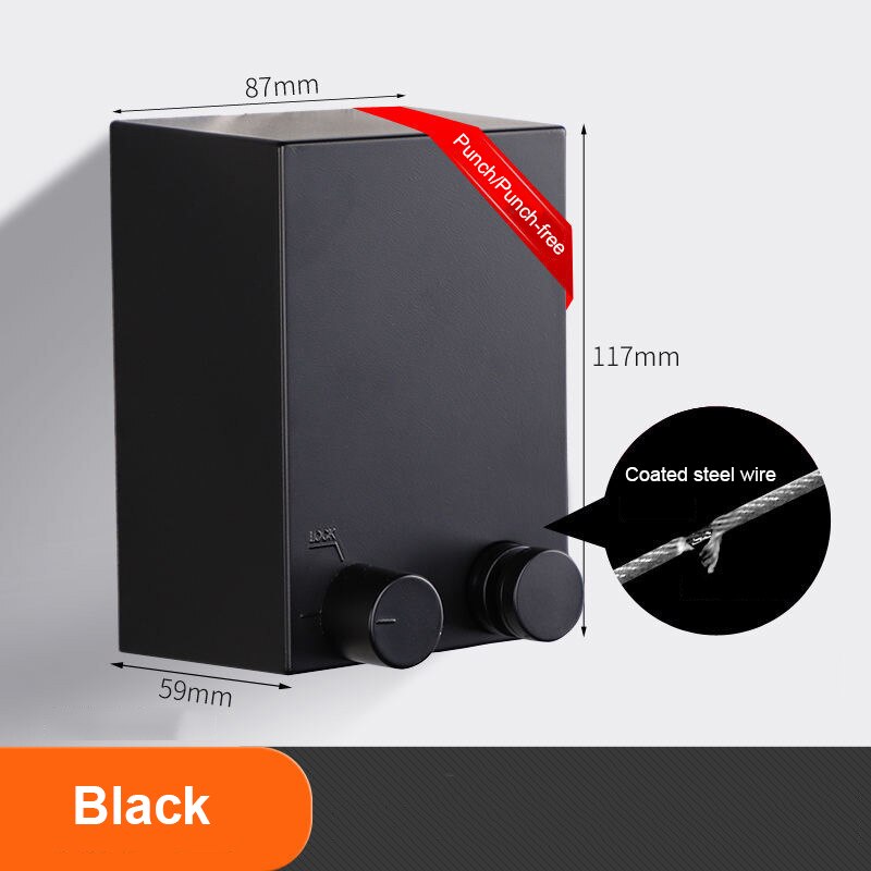 Retractable Clothesline Wall-mounted Indoor Outdoor Clothes Hanger Laundry Drying Line Balcony Invisible Telescopic Drying Lines: Black