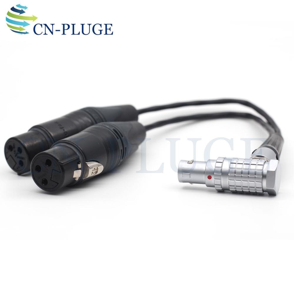 10 pin Stecker zu Dual 3 Pin XLR Breakout Audio Eingang Kabel für Atomos Shogun Monitor Recorder