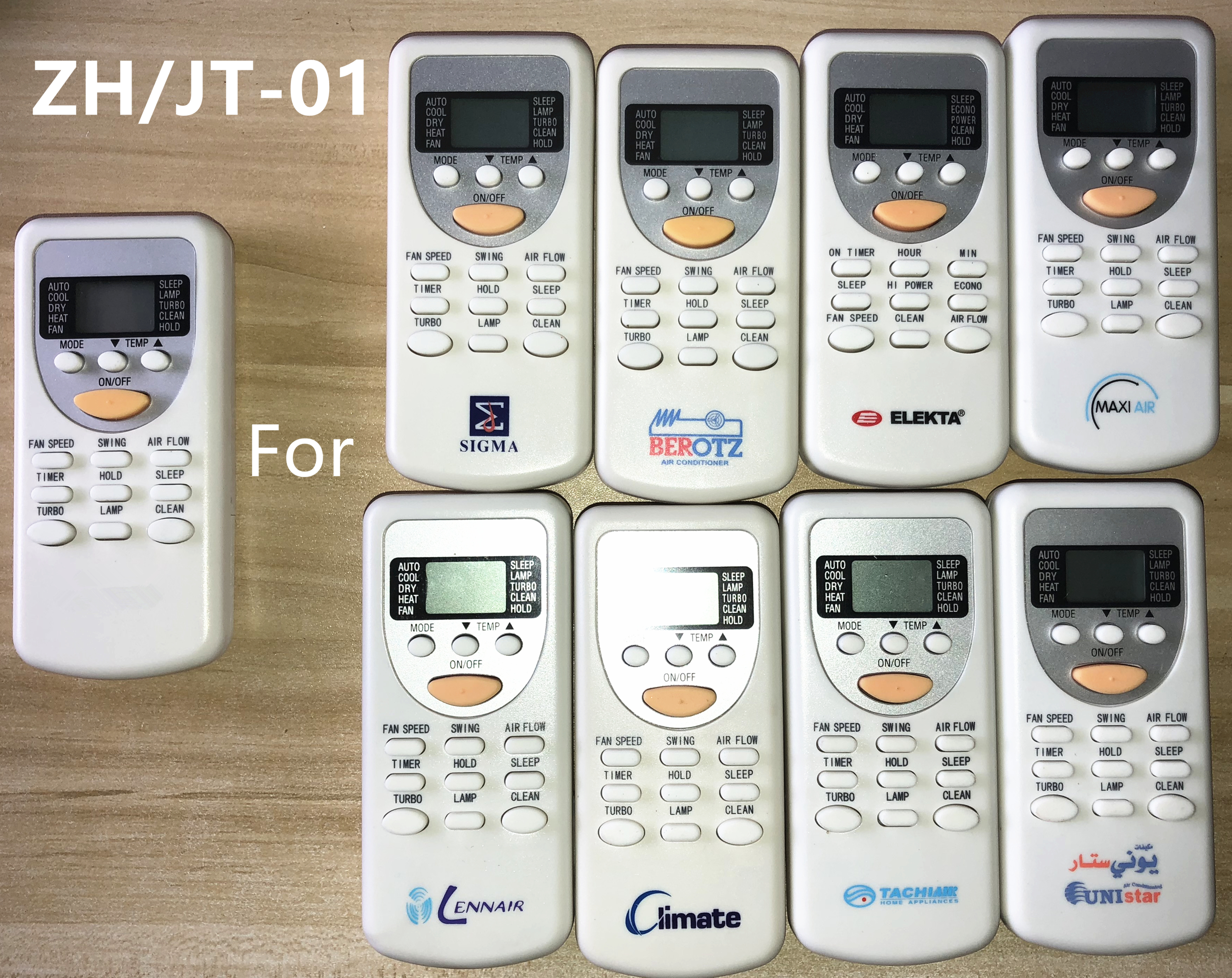 Original AC Télécommande ZH/JT-01 Pour Climatiseur YONAN Nokia illant CHIGO SIGMA ELEKTA LENNAIR LIMfast TACHIAIR ummy STAR