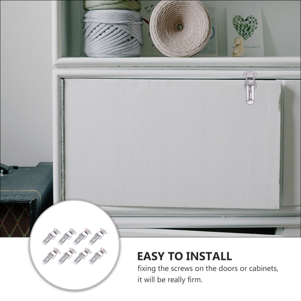 8pcs Spring Loaded Toggle Hasp Toggle Cabinet Box Lock for Box