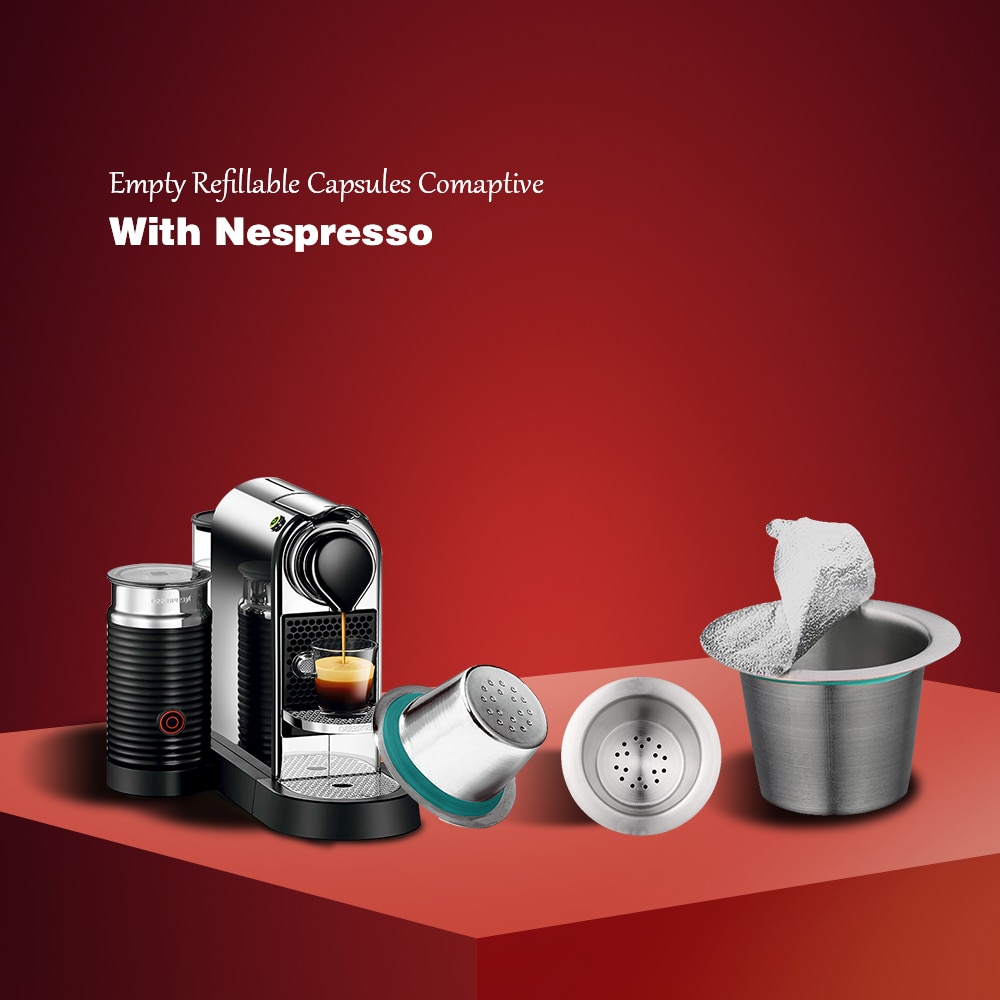 24 Pcs Nespresso Koffie Pods Rvs Hervulbare Capsulas Nesspreso Herbruikbare Koffiefilter Cup Diy Koffie Maker Gereedschap