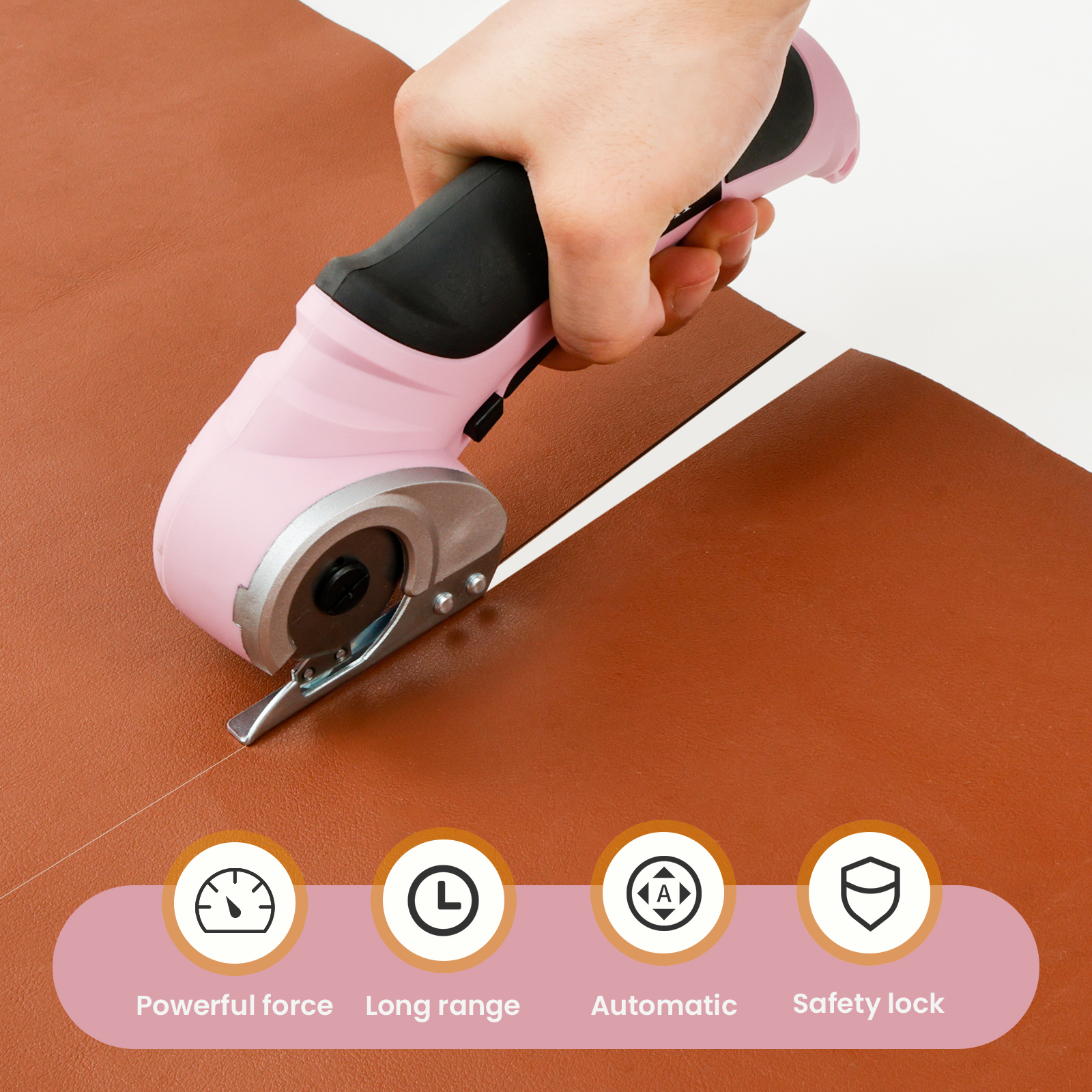 Tijeras de sastre eléctricas inalámbricas, herramienta cortadora de cartón resistente, tijeras eléctricas portátiles de sastre para el hogar para cortar tela/cuero